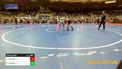 96 lbs Consi Of 8 #2 - Landon Schulte, Purler Wrestling, Inc vs Carter Paulsen, Open Mats