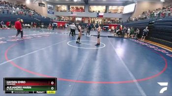 113 lbs Cons. Round 1 - Alejandro Marin, El Paso Coronado vs Hayden Emro, Tecumseh