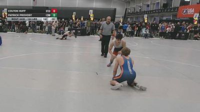 144 lbs Cons. Sub-semis - Colton Huff, Beat The Streets Chicago vs Patrick Provost, Fort Zumwalt North Wrestling
