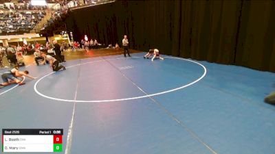 Boys 3rd-4th Grade - 77 Cons. Semis - Lincoln Booth, Sebolt Wrestling Academy vs Owen Mary, Iowa