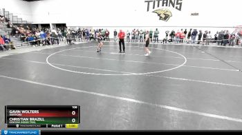 106 lbs Cons. Round 2 - Christian Brazill, Kenosha Indian Trail vs Gavin Wolters, Hartford