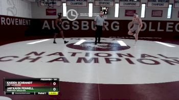 141 lbs Round 4 - Jar`kavin Pennell, Nebraska Wesleyan vs Kaiden Schrandt, UW - La Crosse