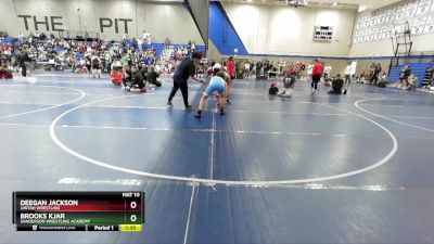 145 lbs Quarterfinal - Deegan Jackson, Uintah Wrestling vs Brooks Kjar, Sanderson Wrestling Academy