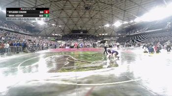 Girls 1B/2B/1A 235 Quarterfinal - Mina Azzam, Nooksack Valley (Girls) vs Ryleigh Cruse, Rainier (Girls)