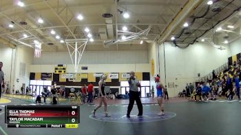 100 lbs 1st Place Match - Ella Thomas, Poland Seminary vs Taylor MacAdam, Madison