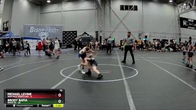 72 lbs Semis (4 Team) - Brody Bafia, Kings K6 vs MICHAEL LEVINE, High Pace Wrestling