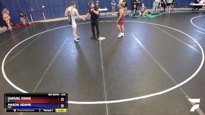 215 lbs Cons. Round 3 - Samuel Swais, IL vs Mason Adams, MN