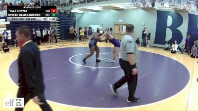 235 lbs. Champ. Round 2 - Ella Chavez, Kearney vs Neveah Hamer-Burries, Collinsville