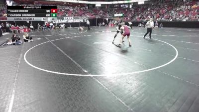 D1-150 lbs Cons. Round 1 - Carson Bremmer, Verona Area vs Caleb Huber, West Allis Central