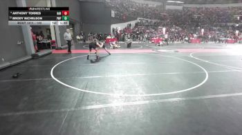 140 lbs Cons. Round 2 - Brody Nichelson, Port Washington Piranhas vs Anthony Torres, Hartford