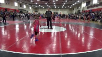 65 lbs Round 3 - Lennox Sather, Saint Peter Saints vs Desirae Wingert, PEM