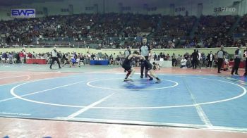 80 lbs Round Of 64 - Nicolas Rock, Broken Arrow Junior High vs Walker LaHue, Mustang Middle School