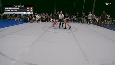 92 lbs Round 2 (6 Team) - Steven Becker, Iron Horse Blue vs Walker Hoffman, Steller Trained Embo