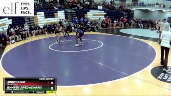 125 lbs. Cons. Round 4 - Londyn Long, Collinsville vs Jennifer Lopez-alvarado, North Kansas City