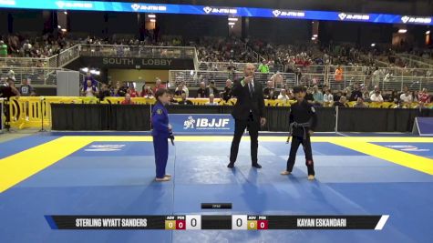 Kayan Eskandari vs Sterling Wyatt Sanders 2025 Pan Kids Jiu-Jitsu IBJJF Championship