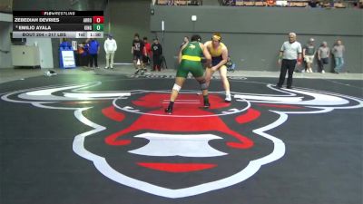 217 lbs Round Of 32 - Zebediah DeVries, Arroyo Grande vs Emilio Ayala, Kingsburg