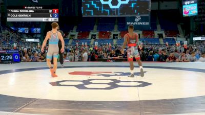 120 lbs Champ. Rd Of 16 - Dunia Sibomana, NY vs Cole Gentsch, IL