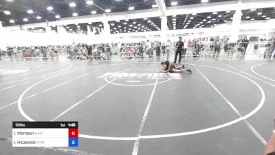 101 lbs 5th Place - Iliyana Monteon, Madera Grapplers WC vs Izabelle Hiczewski, Hyperbolic WC