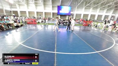 100 lbs Round 2 (8 Team) - RJ Phelan, Florida vs Alberto Verdin, North Dakota