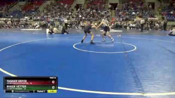 120 lbs Placement Matches - Ryker Vetter, #3 South Border vs Tanner Defoe, #4 Hettinger/Scranton