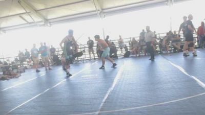 High School Boys 220 lbs Round 3 (10 Team) - Aaron Ruiz-Angel, Harrisburg Wrestling Club Gold vs Ben Stewart, Funk Factory