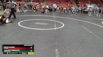 64 lbs Quarterfinal - Vincent Weingart, Donahue WA vs Micah Burns, Ranger