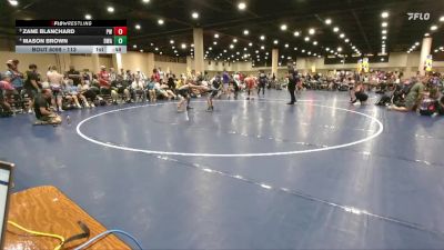 113 lbs 3rd Place Match - Zane Blanchard, Predator Wrestling vs Mason Brown, Darkhorse Wrestling Academy