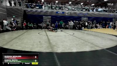 138 lbs Quarterfinal - Hudson Wohlers, Fighting Squirrels vs Kaikoa Racca, Legacy Wrestling Academy