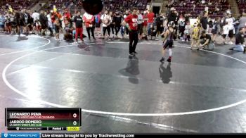 53 lbs Quarterfinal - Leonardo Pena, Pomona Wrestling Club Colorado vs Jarrod Romero, La Gente Wrestling Club