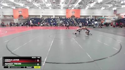 149 lbs Cons. Round 1 - Joshua Lister, Norwich vs Mamady Treore, Pitt-Bradford