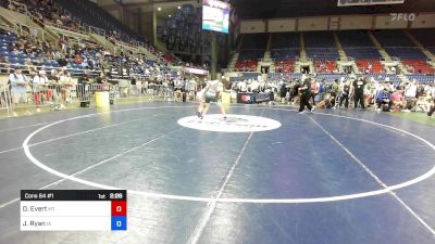 138 lbs Cons 64 #1 - Daniel Evert, MT vs Jonathan Ryan, IA