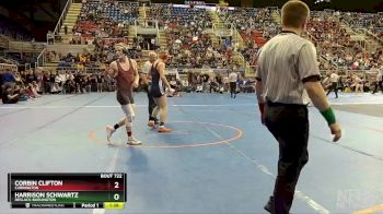 145 lbs Semifinal - Harrison Schwartz, Deslacs-Burlington vs Corbin Clifton, Carrington