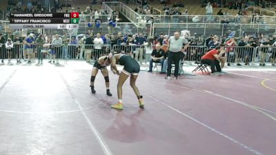 105 lbs Cons. Semi - Tiffany Francisco, Western vs Hananeel Gregoire, Freedom