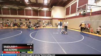 46-46 lbs Round 1 - Kalixta Murillo, Roy Wrestling Club vs Sadie Gutierrez, Charger Wrestling Club