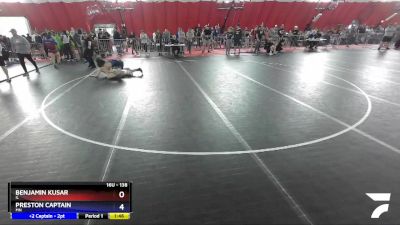 138 lbs Cons. Round 3 - Benjamin Kusar, IL vs Preston Captain, MN