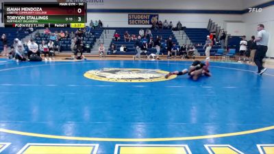 141 lbs Champ. Round 2 - Toryion Stallings, Northeast Oklahoma vs Isaiah Mendoza, Labette Community College