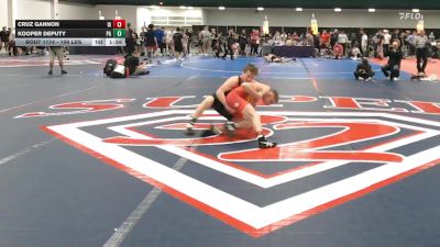 106 lbs Round Of 16 - Cruz Gannon, IA vs Kooper Deputy, PA