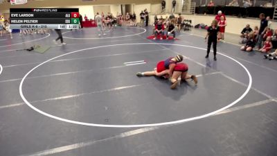 Girls K-8 - 215 Helen Peltier, Stillwater/Simley-Girls vs Eve Larson, Albert Lea-Girls