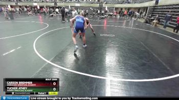 160 lbs Cons. Round 5 - Tucker Athey, Askren Wrestling Academy vs Carson Bremmer, Sarbacker Wrestling Academy