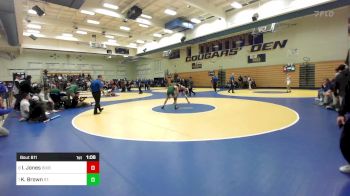 123 lbs Quarterfinal - Isaiah Jones, Bixby (OK) vs Karson Brown, St. Edward (OH)