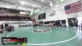 132 lbs Quarterfinal - Arno Vardanyan, Birmingham vs Kelvin Tan, Rancho Mirage