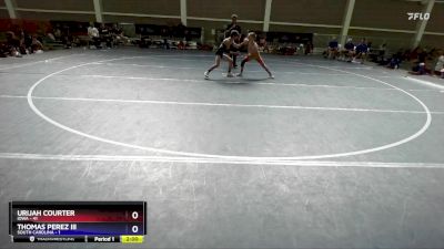 100 lbs Quarterfinals (8 Team) - Urijah Courter, Iowa vs Thomas Perez III, South Carolina