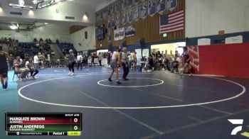 170 lbs Quarterfinal - Marquize Brown, Glendora vs Justin Anderegg, Eleanor Roosevelt