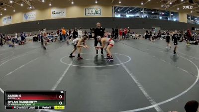 96 lbs Round 4 (6 Team) - Aaron S, Buxton vs Dylan Daugherty, CP Wrestling Academy