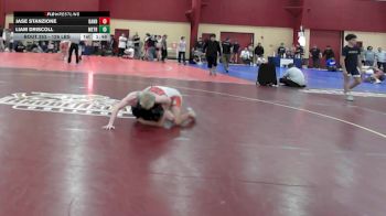 126 lbs Consi Of 8 #2 - Jase Stanzione, Danbury vs Liam Driscoll, MetroWest United