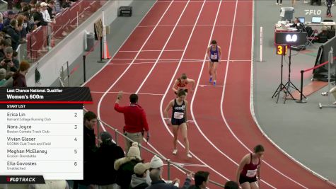 Women's 600m, Prelims 1
