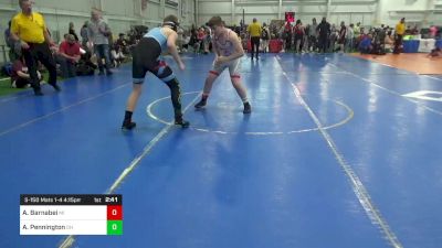 S-150 Mats 1-4 4:15pm lbs Quarterfinal - Aj Barnabei, MI vs Andrew Pennington, OH