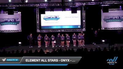 Element All Stars - Onyx - All Star Cheer [2022 L5 Senior Open Coed - D2 Day 2] 2022 Spirit Fest Providence Grand National