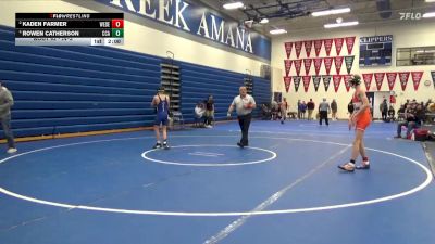 JV-3 lbs Round 2 - Kaden Farmer, West Delaware, Manchester vs Rowen Catherson, Clear Creek-Amana