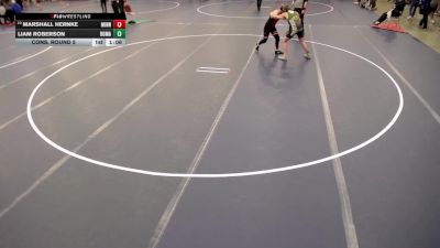 12U - 135 lbs Cons. Round 5 - Marshall Hernke, Minnesota vs Liam Roberson, Rochester Mayo